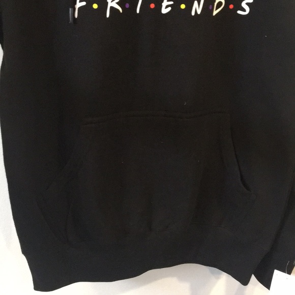 FRANCHISE “NO NEW FRIENDS” Black Hoodie Size Small - Picture 5 of 8